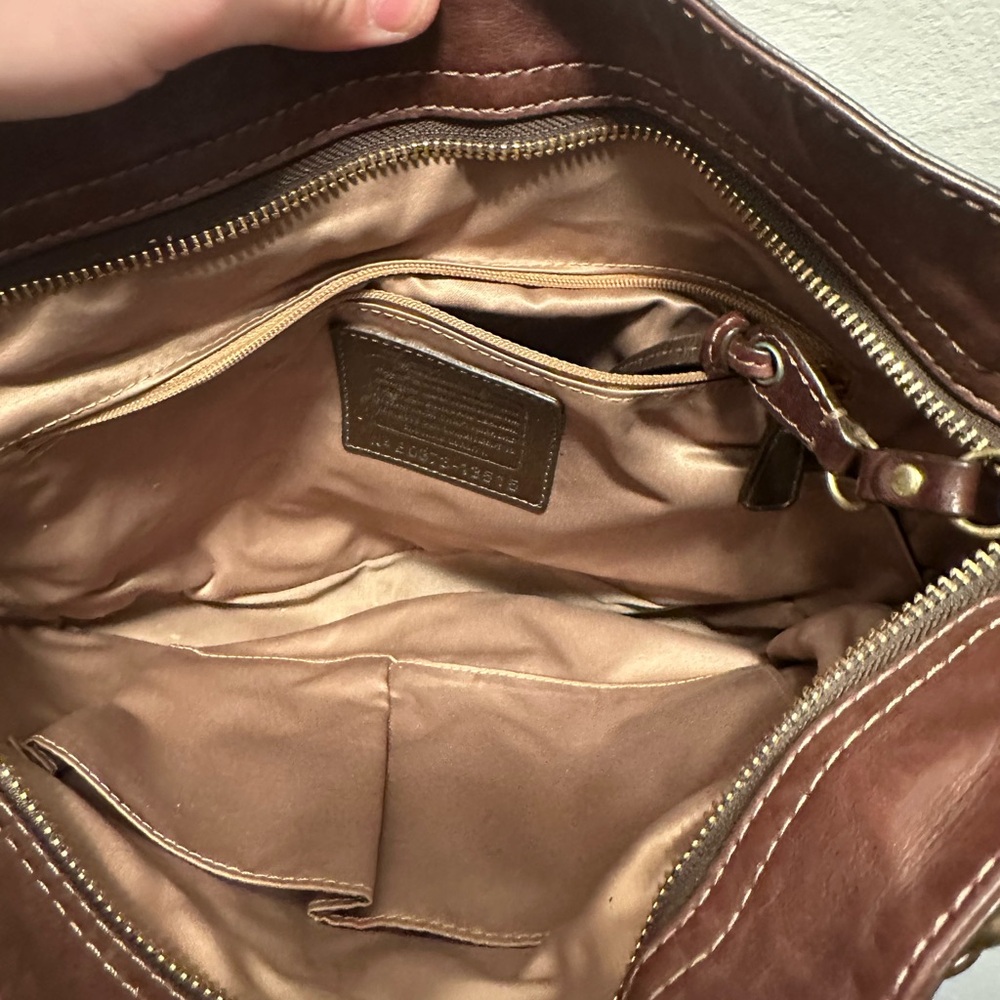 Coach Multi-Brown Patchwork Shoulder Bag Nº E0873… - image 8